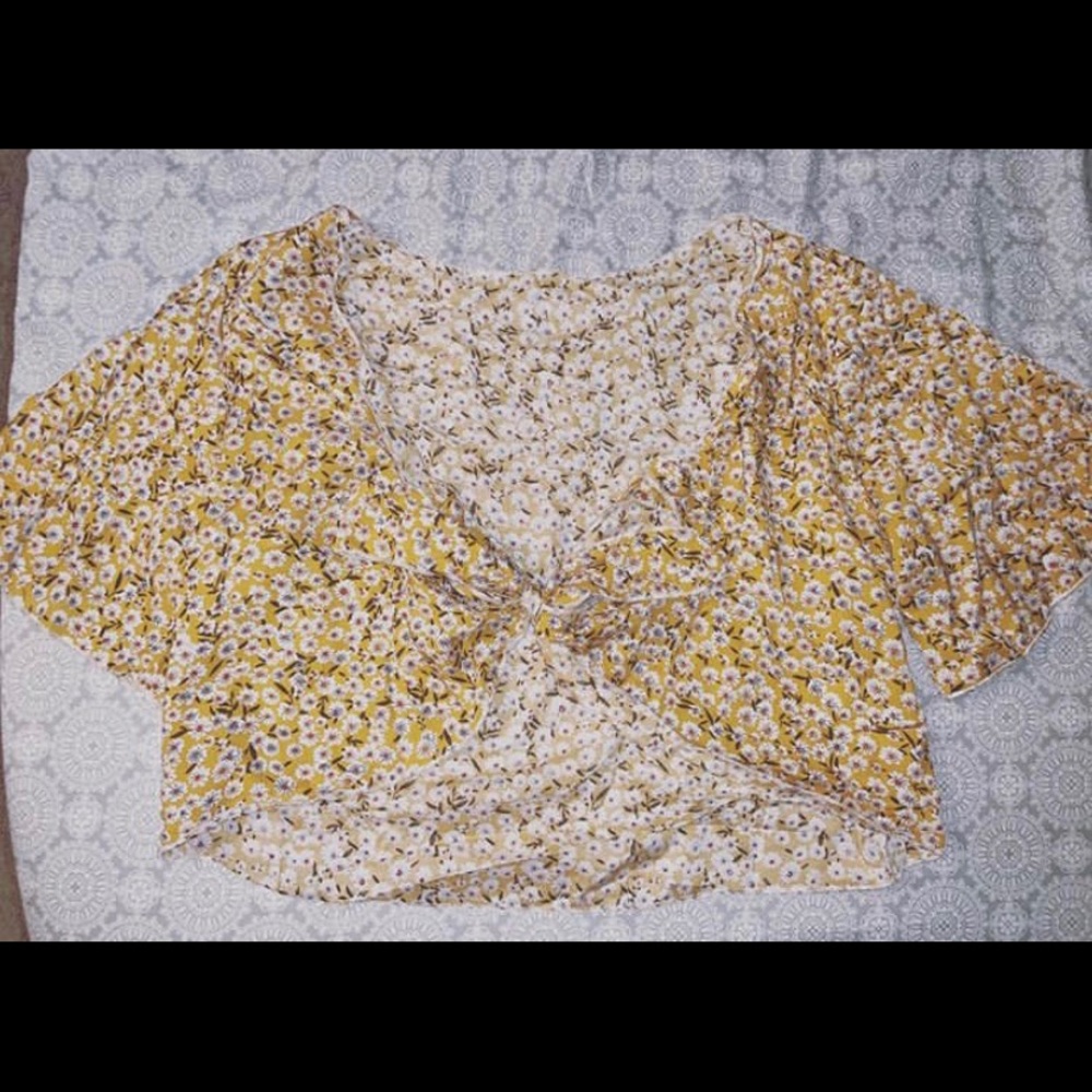 Shein Floral Crop Top